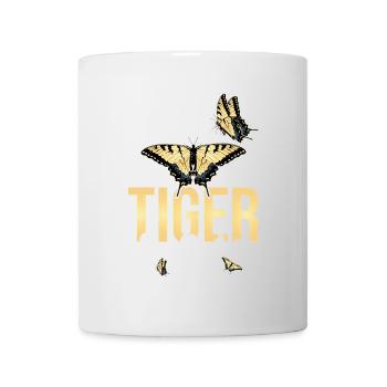 I don't work in the Tiger Swallowtail season - Mug - white - Front