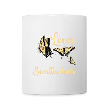 Dieser Junge Liebt Tiger Schwalbenschwänze - Tasse - Weiß - Vorne