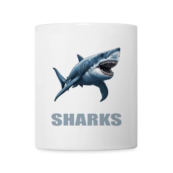 Haie Hai - Tasse - Weiß - Vorne