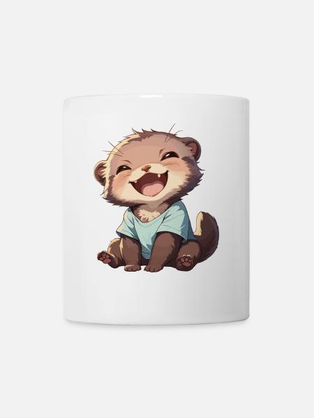 Nerze Nerz - Tasse - Weiß