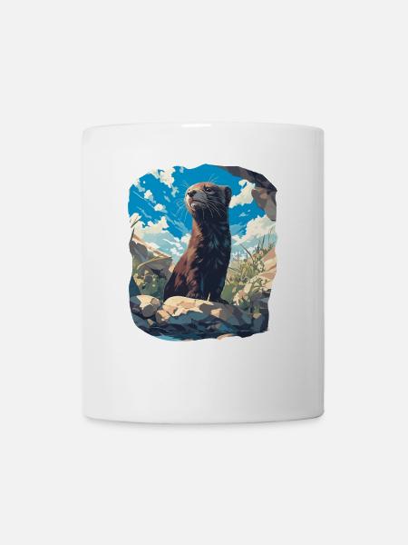 Nerze Nerz - Tasse - Weiß