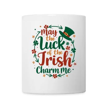 Que la chance des Irlandais me charmine - St Patrick’s - Mug blanc - blanc - Devant