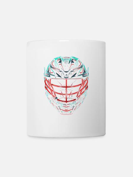 Lacrosse Helm Retrowave - Tasse - Weiß