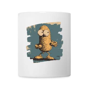 Erdnuss - Tasse - Weiß - Vorne
