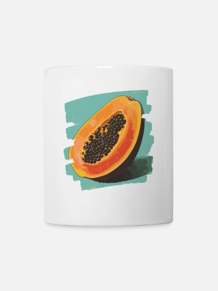 Papaya - Tasse - Weiß