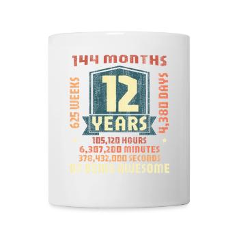 12 ans ! Cadeau d’anniversaire 12e anniversaire - Mug blanc - blanc - Devant