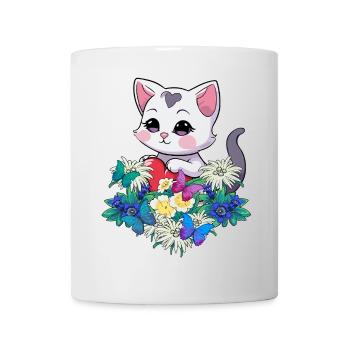 Spring Cats Cat Heart Tyrol Austria Child - Mug - white - Front