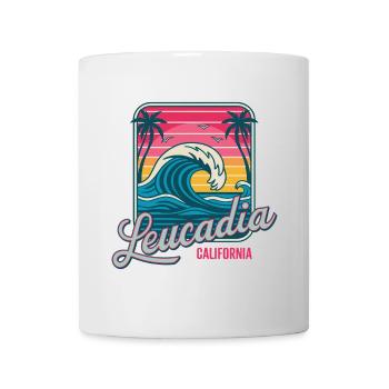 Plage de Leucadia California Palms - Mug blanc - blanc - Devant