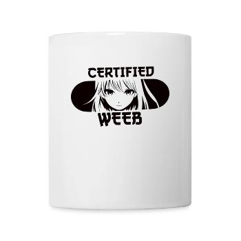 Certifié Weeb Funny Anime Girl Fans Lover - Mug blanc - blanc - Devant