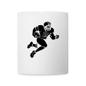 Footballspieler - Tasse - Weiß - Vorne