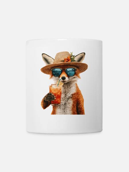 Fuchs - Tasse - Weiß