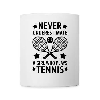 Tennis Saying Girl Funny Tennis Gift - Mug - white - Front