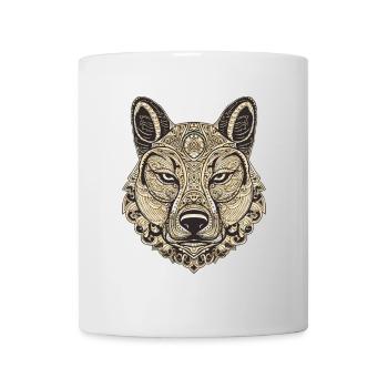 Portrait de chien husky - Mug blanc - blanc - Devant