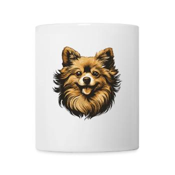 Pomeranian Dog Portrait - Mug - white - Front