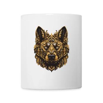 German Shepherd Dog Portrait - Mug - white - Front