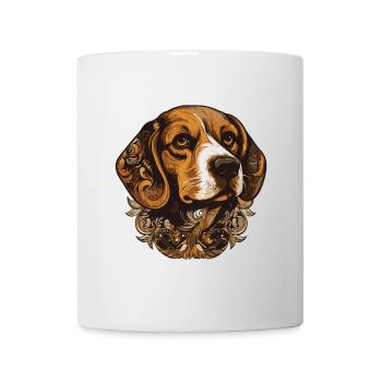 Beagle Dog Portrait - Mug - white - Front