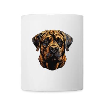 Portrait de chien Mastiff - Mug blanc - blanc - Devant