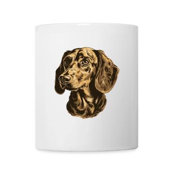 Dachshund Dog Portrait Dachshund - Mug - white - Front