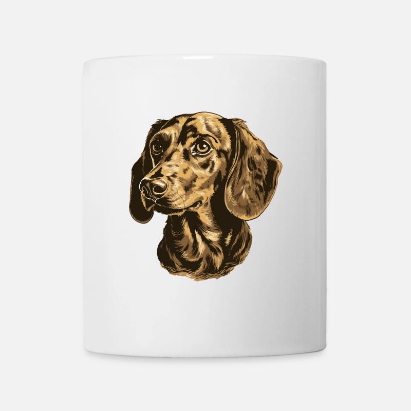 Teckel Chien Portrait Teckel - Mug blanc - blanc