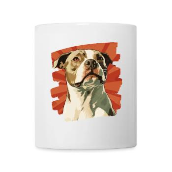 American Staffordshire - Tasse - Weiß - Vorne