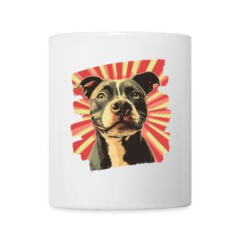 American Staffordshire - Tasse - Weiß - Vorne