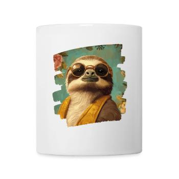 Faultier - Tasse - Weiß - Vorne