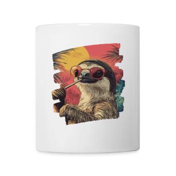 Faultier - Tasse - Weiß - Vorne