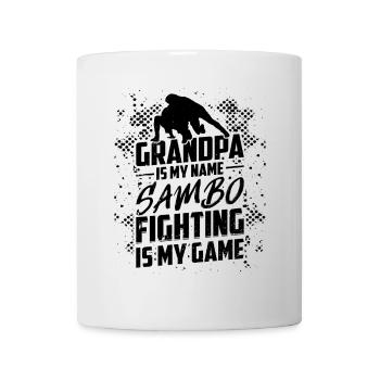 Sambo Grandpa is my name Sambo fighting is my game - Mug - white - Front