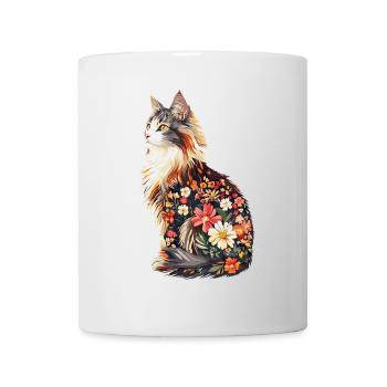 Maine Coon - Tasse - Weiß - Vorne