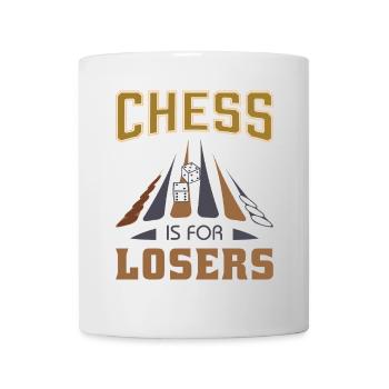 Backgammon Spiel - Tasse - Weiß - Vorne