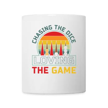 Backgammon Spiel - Tasse - Weiß - Vorne