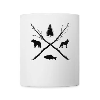 Hiking Outdoor Forest Nature Lover Hunter Gift - Mug - white - Front