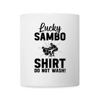 Chemise Lucky Sambo Ne lavez pas ! - Sambo drôle - Mug blanc - blanc - Devant