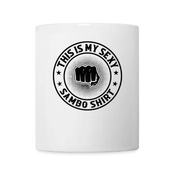 This is my sexy Sambo shirt Sambo Fighter - Mug - white - Front