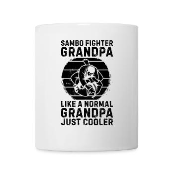 Sambo fighter Grandpa like a normal Grandpa just - Tasse - Weiß - Vorne