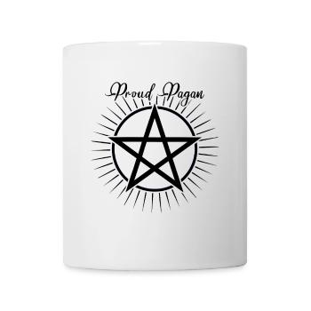 Proud Pagan Ostara Pentagram Symbol - Mug - white - Front