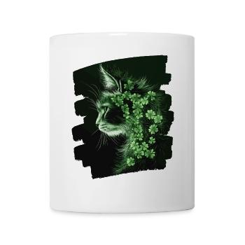 St Patrick's Day Cat - Mug - white - Front