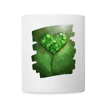 St. Patrick's Day Shamrock Heart - Mug - white - Front