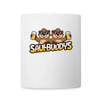 Saufbuddy Saufbuddies Saufen Bier Alkohol Fête Bie - Mug blanc - blanc - Devant