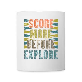 Backgammon Spiel - Tasse - Weiß - Vorne