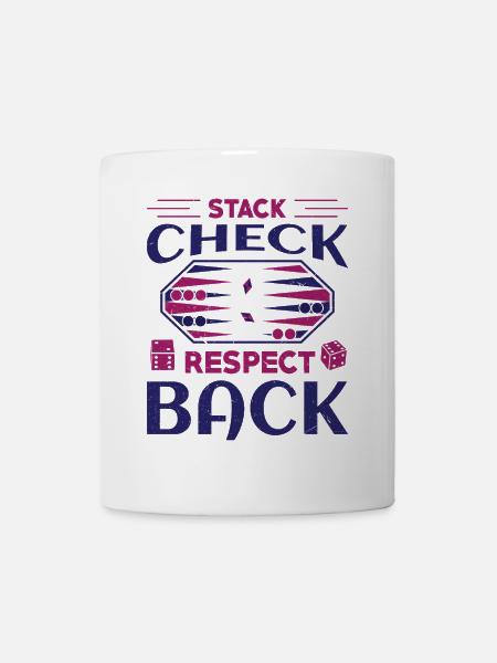 Backgammon Spiel - Tasse - Weiß