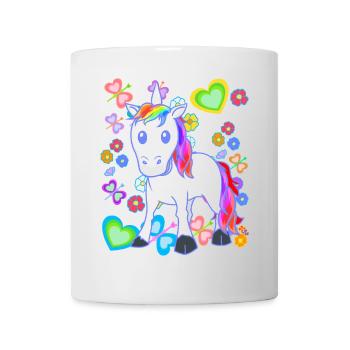 Licorne Licornes Été Enfants Enfant Poney Cheval - Mug blanc - blanc - Devant