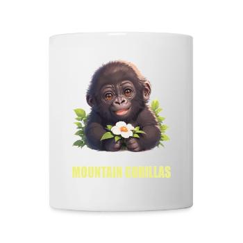 Gorilles de montagne Gorille de montagne - Mug blanc - blanc - Devant