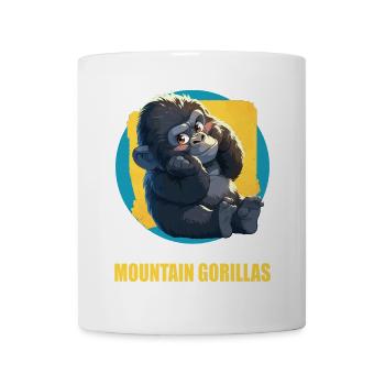 Gorilles de montagne Gorille de montagne - Mug blanc - blanc - Devant