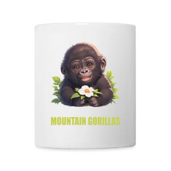 Gorilles de montagne Gorille de montagne - Mug blanc - blanc - Devant