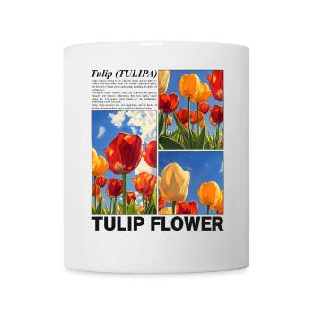 Tulpe Frühling Natur Blume Botanik Geschenk - Tasse - Weiß - Vorne