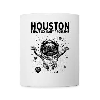 Houston J’ai tellement de problèmes Carlin Astronaute - Mug blanc - blanc - Devant