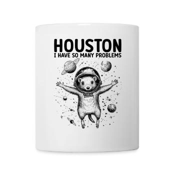 Houston J’ai tellement de problèmes Opossum Universe - Mug blanc - blanc - Devant