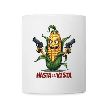 Gangster Corn Hasta La Vista – Corn on the Cob Gangster - Mug - white - Front