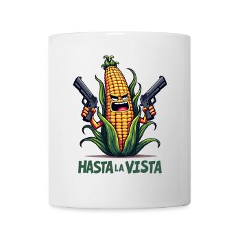 Gangster Corn Hasta La Vista – Corn on the Cob Gangster - Mug - white - Front